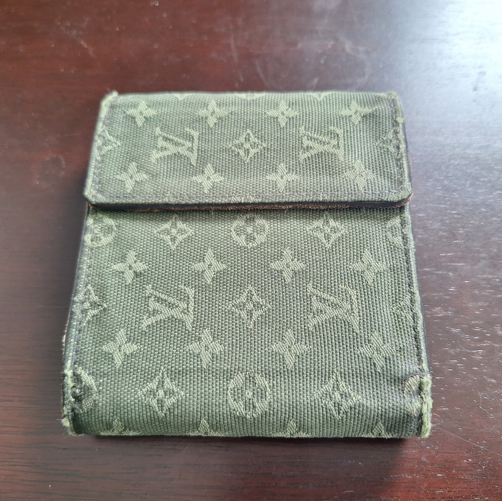 Louis Vuitton Mini Lin Denim Monogram Wallet